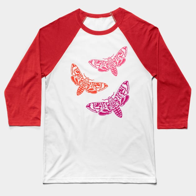 Bright moths Baseball T-Shirt by Nice Surprise